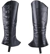 Amazon.com: GORGECRAFT 2PCS Black Leather Pirate Leg Covers